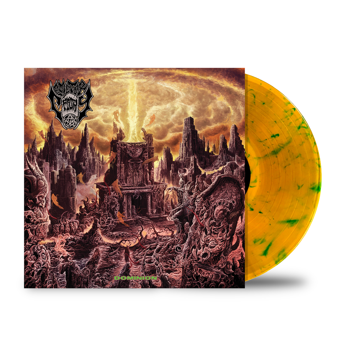 Cemetery Filth - Dominion LP (orange/green swirl vinyl) - Click Image to Close